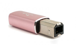 SYSTEM-S USB 3.1 MIDI Adapter Typ C Buchse zu 2.0 Typ B Stecker Kabel in Pink