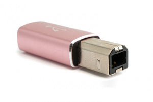 SYSTEM-S USB 3.1 MIDI adapter type C female to 2.0 type B male cable in pink