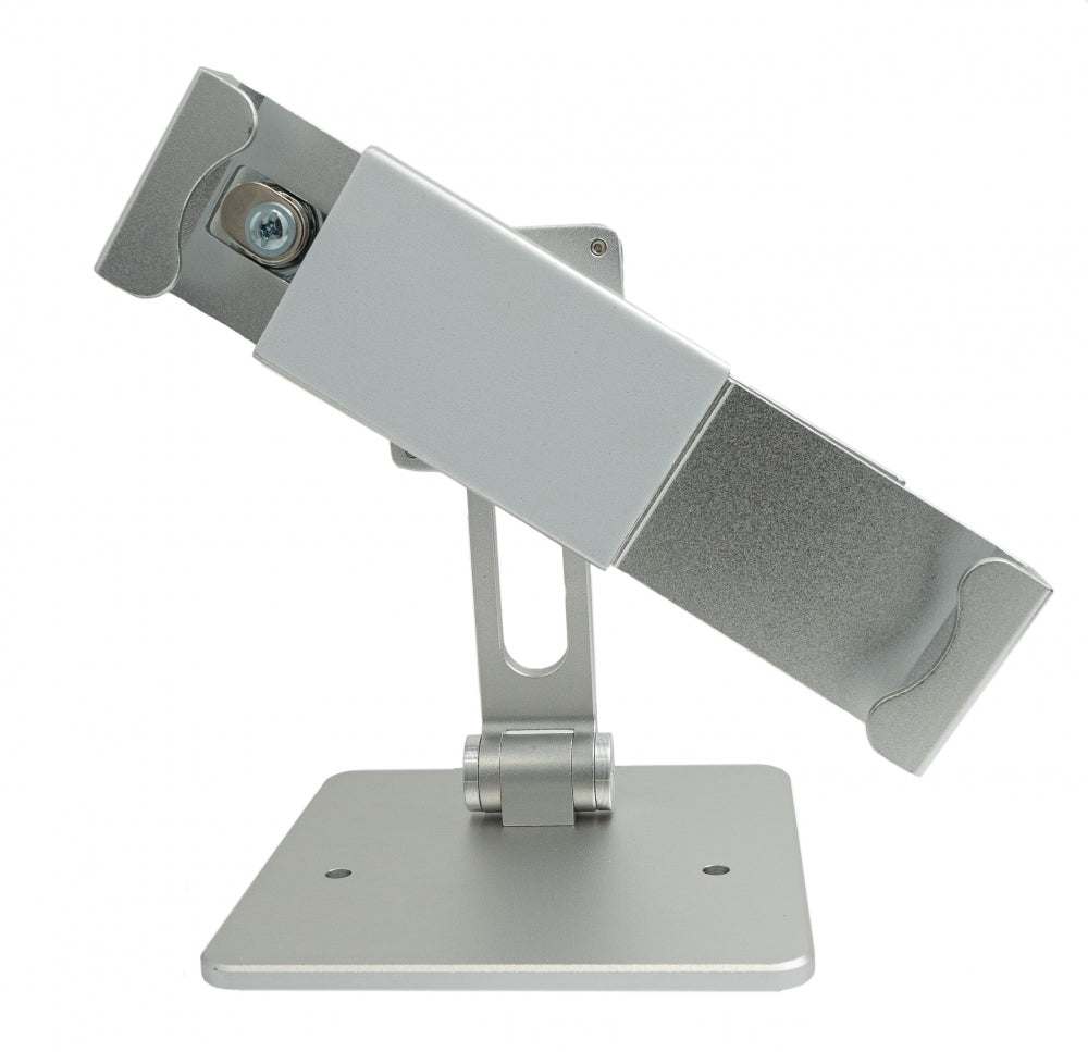Soporte de mesa con cerradura para bandejas de 10" en gris