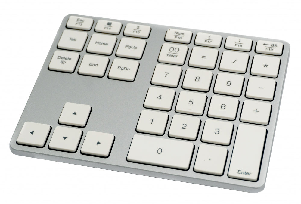 Numpad Bluetooth 3 teclado numérico de 2,4 GHz con batería USB en color blanco