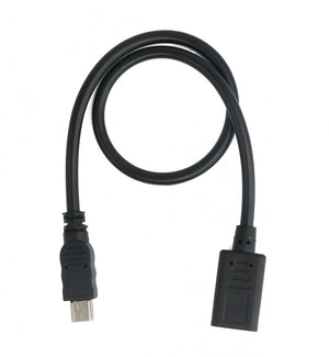 SYSTEM-S USB 3.1 Kabel 30 cm Typ C Buchse zu 2.0 Mini Stecker Adapter in Schwarz