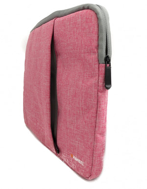 SYSTEM-S protective bag 12.9" padded bag case in pink for laptop notebook tablet