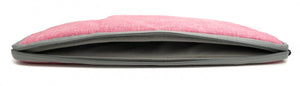 SYSTEM-S protective bag 12.9" padded bag case in pink for laptop notebook tablet