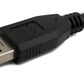 SYSTEM-S USB 3.0 Kabel 30 cm Typ B Stecker zu A Stecker Adapter in Schwarz