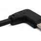 Cable USB 3.1 50 cm Adaptador angular tipo C macho a macho en color negro