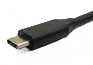 SYSTEM-S USB 3.1 cable 50 cm type C plug to plug angle adapter in black