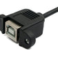 Cavo USB 2.0 da 50 cm tipo B adattatore a vite maschio-femmina in nero