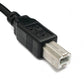 Cavo USB 2.0 da 50 cm tipo B adattatore a vite maschio-femmina in nero