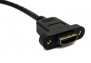 Cavo HDMI 1.4 Adattatore angolare a vite da 30 cm maschio a femmina in nero