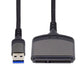 SYSTEM-S SATA cable 15 cm 22Pin female to USB 3.0 Type A male adapter for hard drive