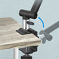 SYSTEM-S Tischhalterung 360° Schwanenhals Ständer für Mikrofone in Schwarz