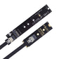 SYSTEM-S SFF-8654 NGFF M-key 40 cm NVME cable male to female for mainboard SSD