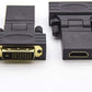Connettore System-S HDMI femmina a DVI 24+1 maschio 4K con angolo di 180°
