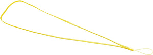 SYSTEM-S 5x Neck Strap Lanyard with Loop in Yellow for Smartphone MP3 Player