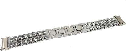 Bracelet SYSTEM-S 20 mm en métal pour montre intelligente Samsung Galaxy Watch 4 en gris