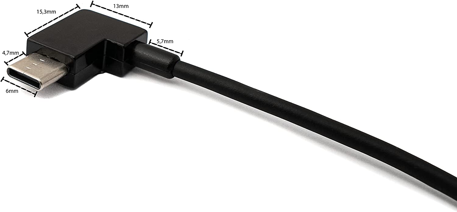 usb anschluss an bosch fahrradcomputer Micro USB auf 3.1 Typ C gewinkelt Kabel 30cm für Bosch Intuvia eBike