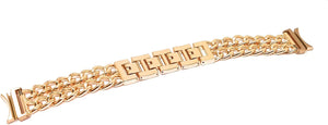 Pulsera SYSTEM-S de 20 mm de metal para smartwatch Samsung Galaxy Watch 4 en color rosa