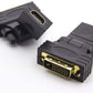 Connettore System-S HDMI femmina a DVI 24+1 maschio 4K con angolo di 180°