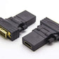 Connettore System-S HDMI femmina a DVI 24+1 maschio 4K con angolo di 180°