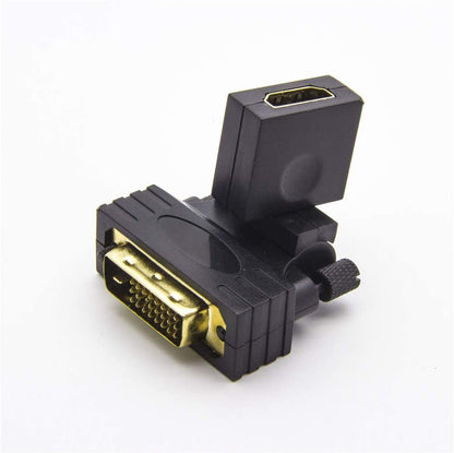 Connettore System-S HDMI femmina a DVI 24+1 maschio 4K con angolo di 180°