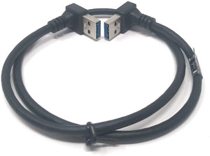 Cable System-S USB Tipo A 3.0 a USB Tipo A 3.0 en ángulo hacia abajo 59 cm