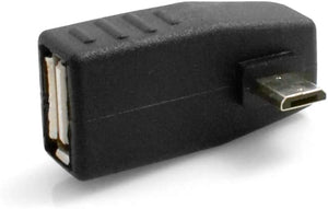 Adattatore System-S da USB A (femmina) a Micro USB maschio Cavo adattatore ad angolo retto di 90°