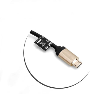 Cable USB System-S de 50-100 cm Micro USB (macho) a USB A 2.0. (macho) Adaptador Cable en espiral