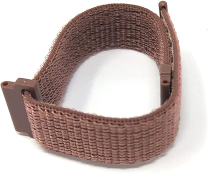 SYSTEM-S Armband 22 mm aus Nylon für Fitbit Versa 3 / Sense 2 / Sense / Versa Lite / Versa 2 / Versa Smartwatch in Lila