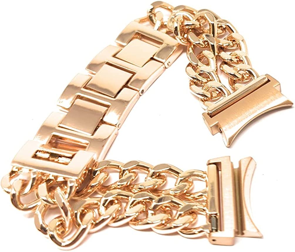 Bracelet SYSTEM-S 20 mm en métal pour montre connectée Samsung Galaxy Watch 4 en rose