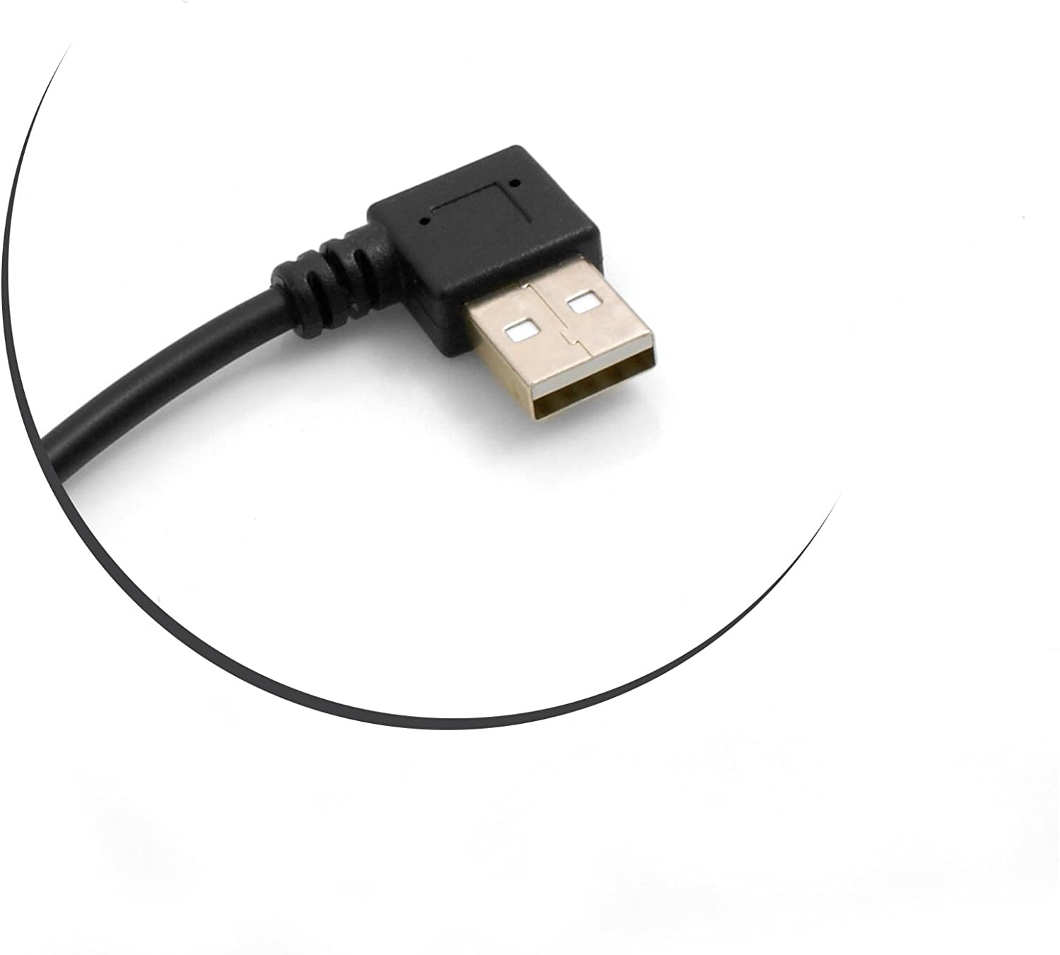 System-S Mini USB Kabel 90° Winkelstecker – 30 Cm Ladekabel & Datenkabel, USB-A Auf Mini-USB