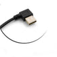 SYSTEM-S Mini USB 90° Kabel Links gewinkelt Winkelstecker auf USB Typ A (Male) 90° rechts gewinkelt Kabel Datenkabel Ladekabel 20cm