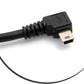 SYSTEM-S Mini USB Kabel Winkelstecker Links gewinkelt auf USB Typ A Stecker Daten- und Ladekabel 5m