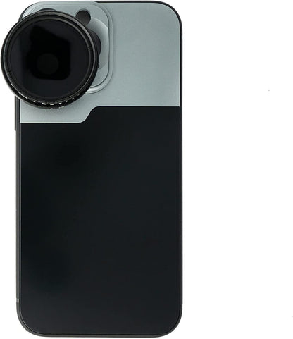 Filtre SYSTEM-S ND Vario 37 mm 2 à 4000 densité neutre avec étui pour iPhone 14 Pro Max