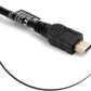 System-S Mini USB 5Pin Kabel auf USB Typ A 2.0 Buchse Panel Mount 50cm
