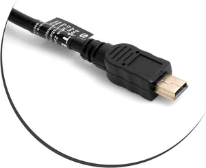 System-S Mini USB 5Pin Cable to USB Type A 2.0 Female Panel Mount 50cm