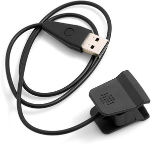 Cable de carga USB System-S para Fitbit Alta HR V2 65763028, negro, 53 cm