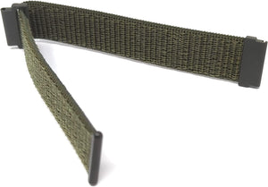 Cinturino in nylon da 23 mm per smartwatch Fitbit Versa 2 e 3 in verde