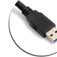System-S Micro USB 3.0 A Kabel Feststellschraube linker Winkel, 5 m