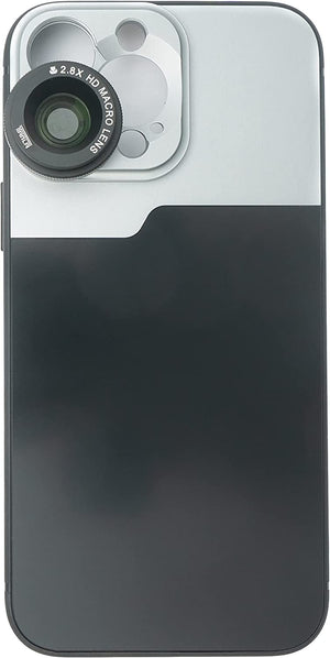Lente Macro SYSTEM-S Filtro HD 2.8x con Estuche en Negro para iPhone 14 Pro Max