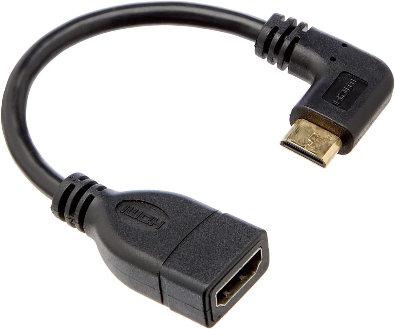 Adattatore cavo System-S da mini HDMI maschio a HDMI standard femmina con angolo di 90°