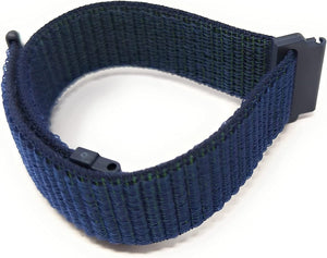 Cinturino in nylon da 23 mm per smartwatch Fitbit Versa 2 e 3 in nero
