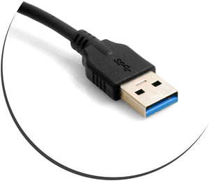 Cable USB System-S tipo C (macho) a USB tipo A 3.0 (macho) con tornillo de bloqueo