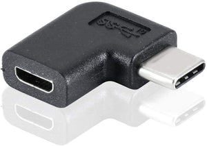 Adaptador SYSTEM-S USB Tipo C 3.1 a Micro USB 2.0 en ángulo