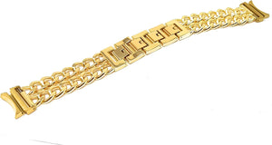 Pulsera SYSTEM-S de 20 mm de metal para smartwatch Samsung Galaxy Watch 4 en color amarillo