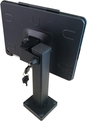 Soporte de pared con cerradura System-S para iPad Mini 1-5 en negro