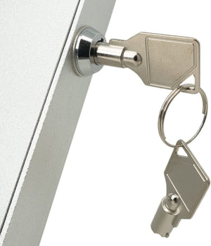 Soporte de mesa de pared SYSTEM-S con cerradura de 90° para Microsoft Surface Pro 8 13.0" en gris