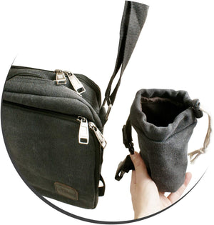 System-S Universal with cup holder shoulder bag, 26 cm, black