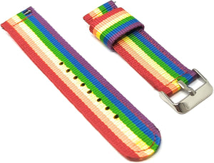 Bracelet SYSTEM-S 20 mm en nylon pour montre intelligente Samsung Galaxy Watch 4 en coloré