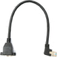SYSTEM-S USB 2.0 Kabel 100 cm Typ A Stecker zu Mini B Stecker Spirale Winkel in Schwarz