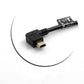 SYSTEM-S Mini USB 90° Kabel Links gewinkelt Winkelstecker auf USB Typ A (Male) 90° rechts gewinkelt Kabel Datenkabel Ladekabel 20cm
